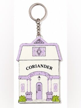2/$25 Lenox Spice Village Inspired Coriander House Keychain with Key Ring